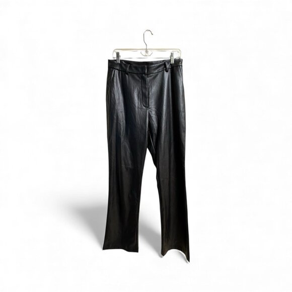 Steve Madden Pants - Steve Madden Faux Leather Pants Black Medium Straight Leg High Rise 31x15